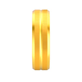 22k Yellow Gold Bold Striking Wedding Band Ring measuring 8.5 x 6mm  thickness